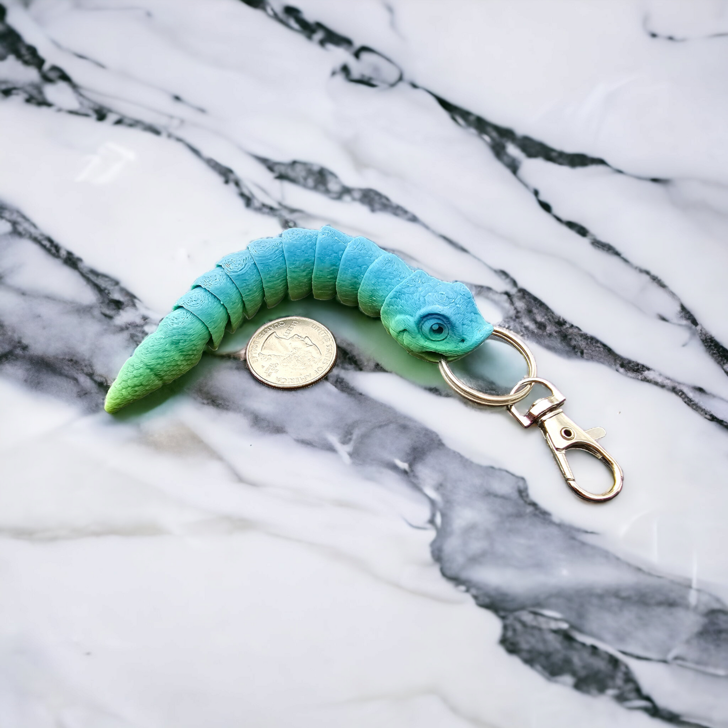 3d Printed Hognose Snake Keychain