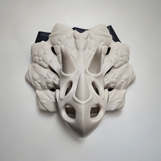 3D Printed Triceratops Skull Mount