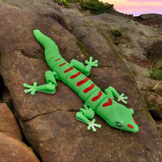 3D Printed Giant Day Gecko 9.5 in